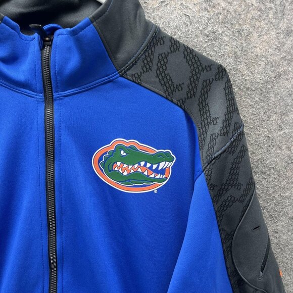 Florida Gators Jacket Mens Large Blue NCAA Football Nike Dri Fit Full Zip Track - Picture 4 of 10